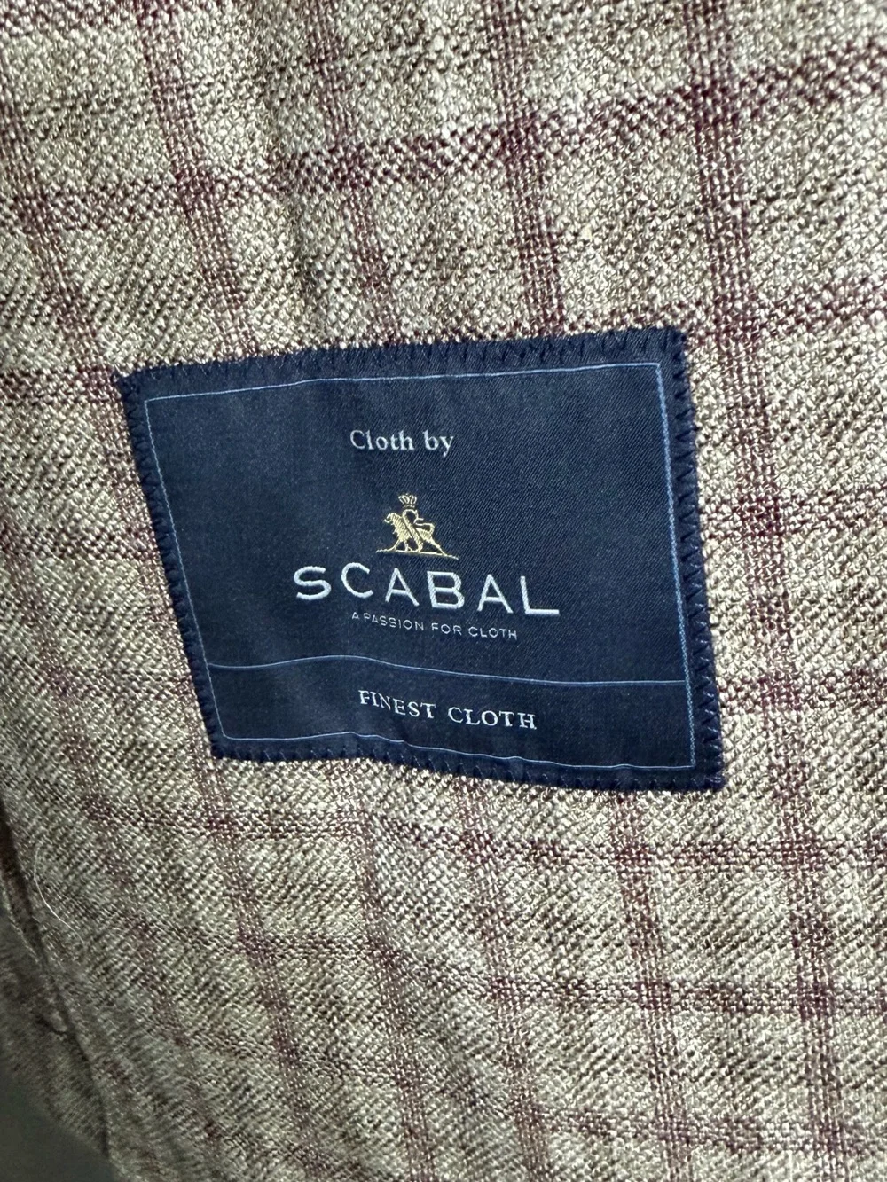 52R Scabal 100% Cupro  Jacket Blazer Coat